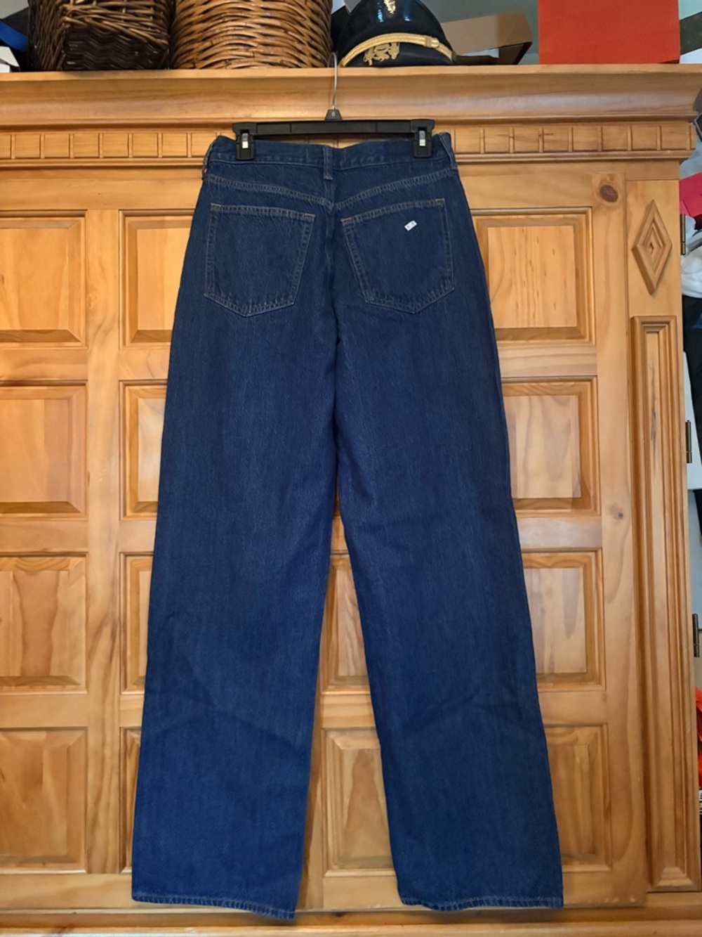 Abercrombie & Fitch Women's Straight Leg Jeans - Dark Blue Denim